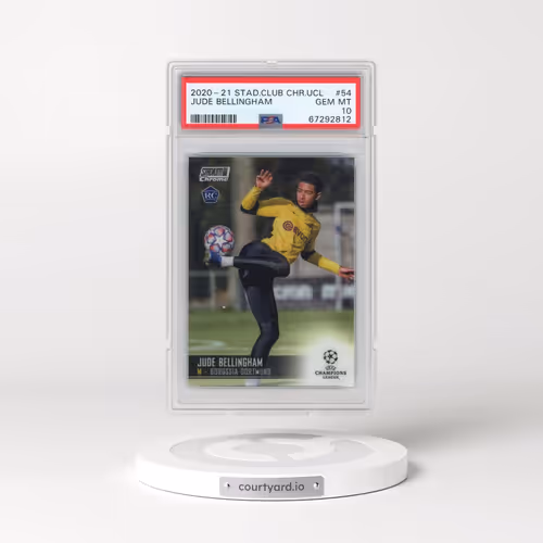 2020 Stadium Club Chrome UEFA Champions League #54 Jude Bellingham (PSA 10 GEM MINT)