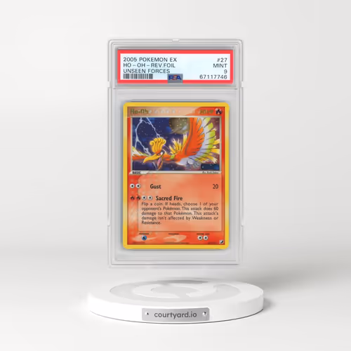2005 Pokémon EX Unseen Forces #27 HO-Oh - Reverse Foil (PSA 9 MINT)