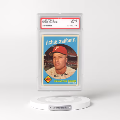 1959 Topps #300 Richie Ashburn (PSA 7 NM)