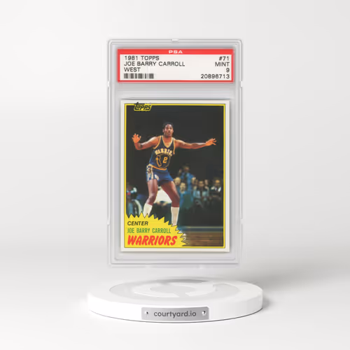 1981 Topps #71 Joe Barry Carroll - West (PSA 9 MINT)