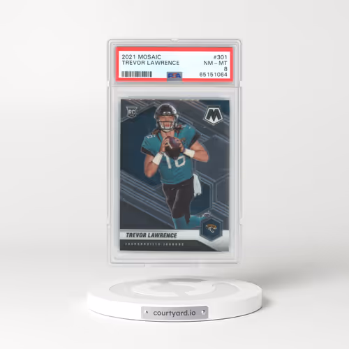 2021 Panini Mosaic #301 Trevor Lawrence (PSA 8 NM-MT)