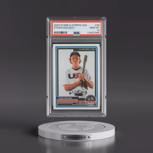 2023 Panini Stars & Stripes USA #30 Ethan Holliday (PSA 10 GEM MINT)