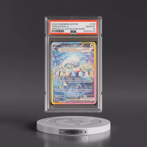 2024 Pokémon Scr EN-Stellar Crown #170 Terapagos EX - Holo Special Illustration Rare (PSA 10 GEM MIN