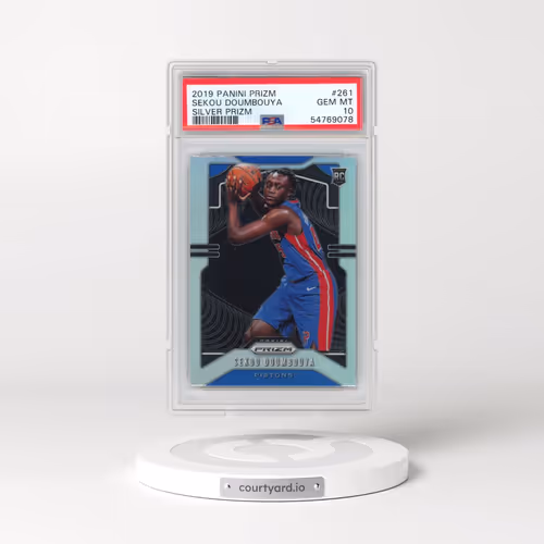 2019 Panini Prizm #261 Sekou Doumbouya - Silver Prizm (PSA 10 GEM MINT)