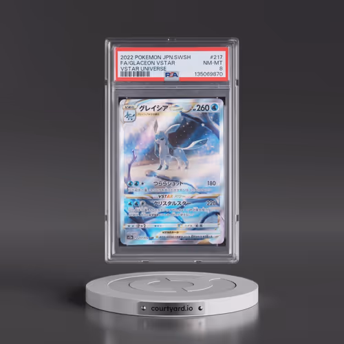 2022 Pokémon Sword & Shield Vstar Universe #217 Glaceon Vstar - Full Art (PSA 8 NM-MT)