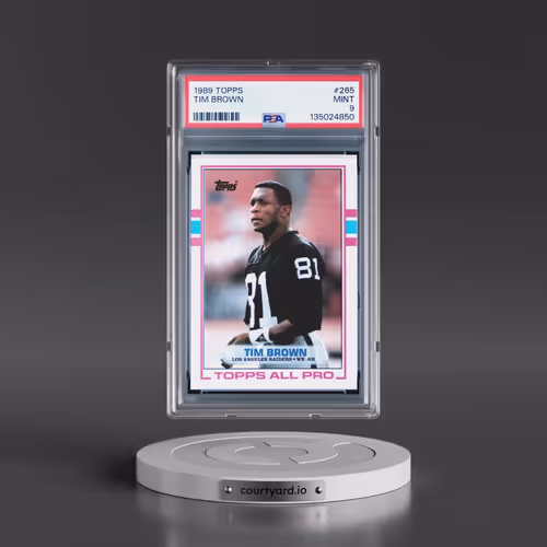 1989 Topps #265 Tim Brown (PSA 9 MINT)