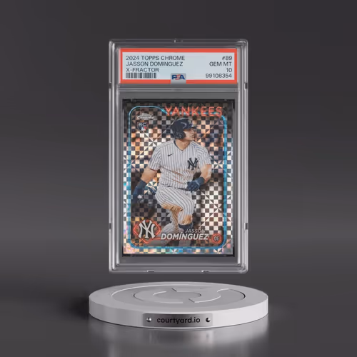 2024 Topps Chrome #89 Jasson Dominguez - X-Fractor (PSA 10 GEM MINT)