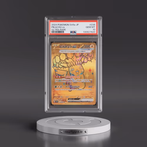 2024 Pokémon Sv8a-Terastal Fest EX #236 Pikachu EX - Holo Ultra Rare (PSA 10 GEM MINT)