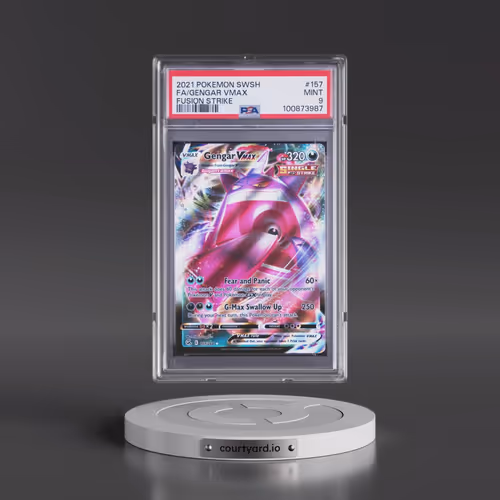 2021 Pokémon Sword & Shield Fusion Strike #157 Gengar Vmax - Full Art (PSA 9 MINT)
