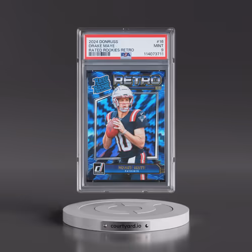 2024 Panini Donruss Rated Rookies Retro #16 Drake Maye (PSA 9 MINT)
