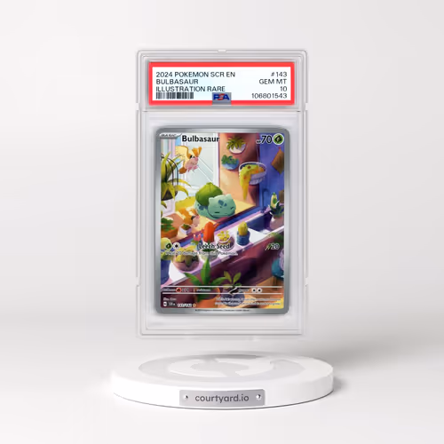 2024 Pokémon Scr EN-Stellar Crown #143 Bulbasaur - Illustration Rare (PSA 10 GEM MINT)