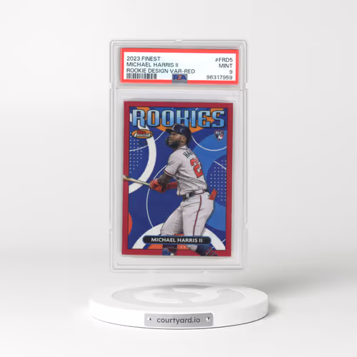 2023 Topps Finest Finest Rookies Design Variations #FRD5 Michael Harris II - Red (PSA 9 MINT)
