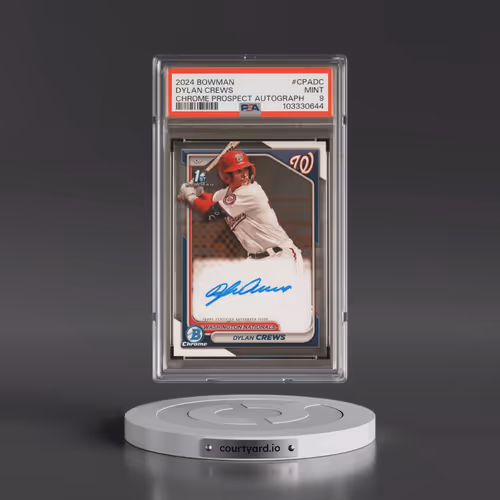 2024 Bowman Chrome Prospect Autographs #CPADC Dylan Crews (PSA 9 MINT)