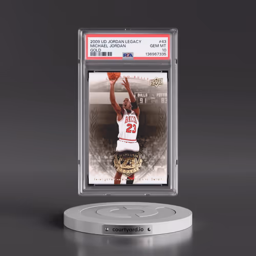 2009 Upper Deck Jordan Legacy Gold #43 Michael Jordan (PSA 10 GEM MINT)