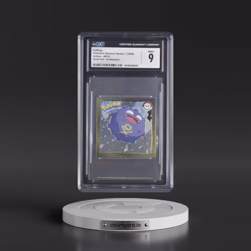 Action Flipz Series 1 (Artbox) - English #R18 Koffing - Chromium Stickers (CGC 9 MINT)