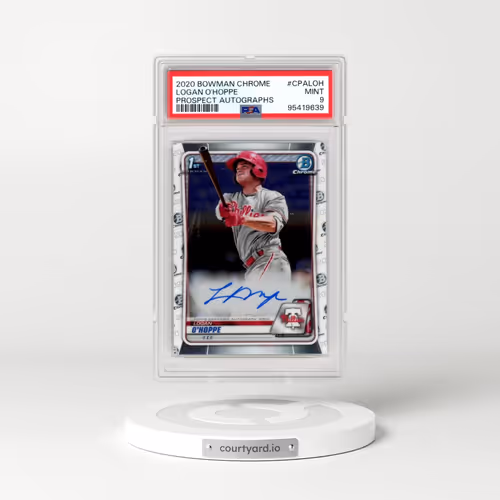 2020 Bowman Chrome Prospect Autographs #CPALOH Logan O'Hoppe (PSA 9 MINT)