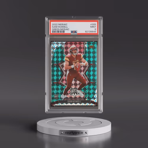 2022 Panini Mosaic #305 Sam Howell - Green Mosaic (PSA 9 MINT)
