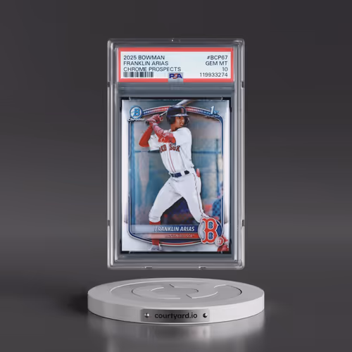 2025 Bowman Chrome Prospects #BCP67 Franklin Arias (PSA 10 GEM MINT)