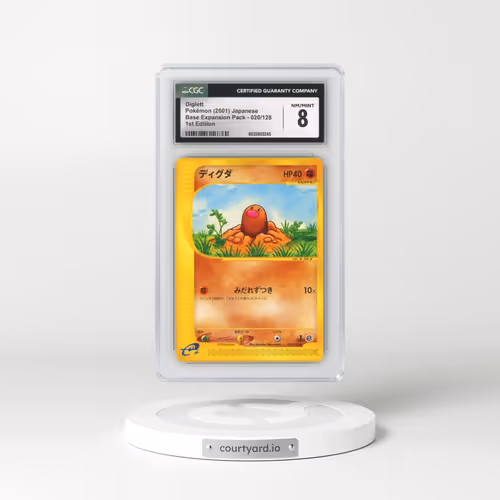 2001 Base Expansion Pack #020/128 Diglett - 1st Edition (CGC 8 NM-MT)