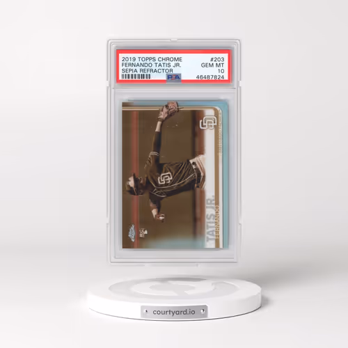 2019 Topps Chrome #203 Fernando Tatis Jr. - Sepia Refractor (PSA 10 GEM MINT)