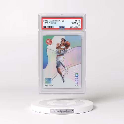 2018 Panini Status #142 Trae Young (PSA 10 GEM MINT)