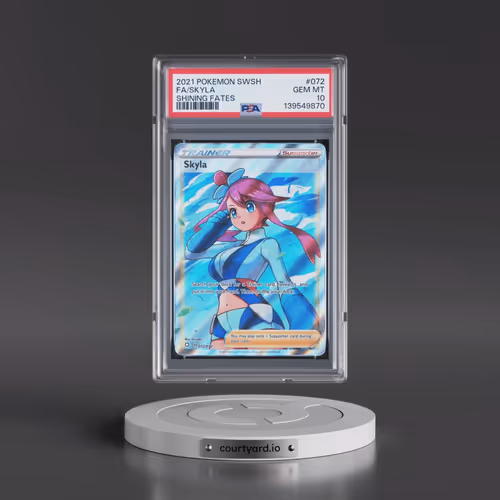 2021 Pokémon Sword & Shield Shining Fates #072 Skyla - Full Art (PSA 10 GEM MINT)