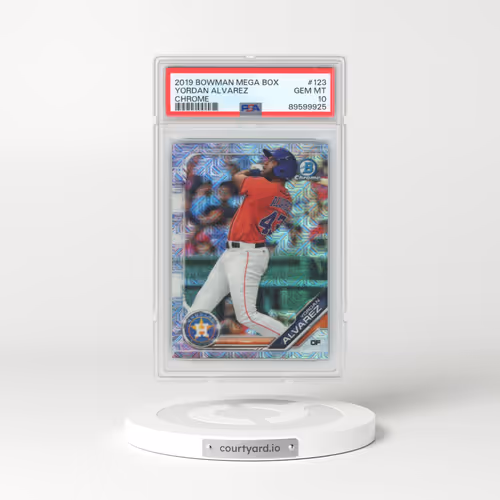 2019 Bowman Mega Box Chrome #123 Yordan Alvarez (PSA 10 GEM MINT)
