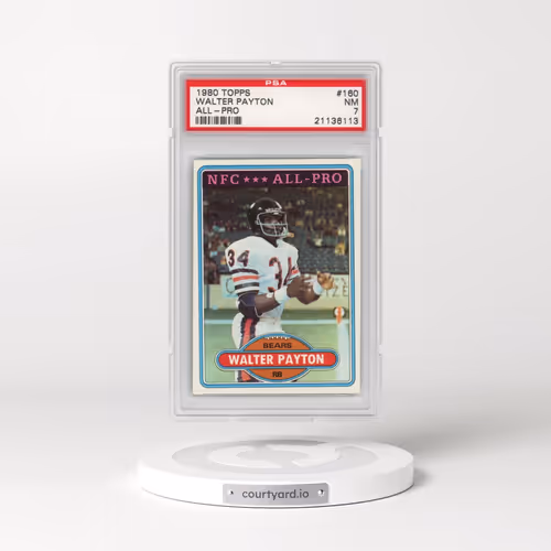1980 Topps #160 Walter Payton - All-Pro (PSA 7 NM)