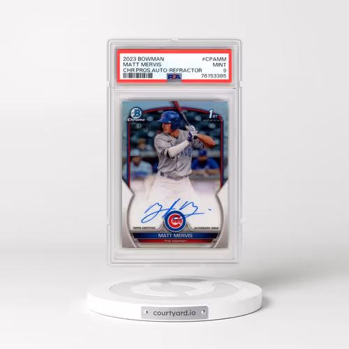2023 Bowman Chrome Prospect Autographs #CPAMM Matt Mervis - Refractor (PSA 9 MINT)