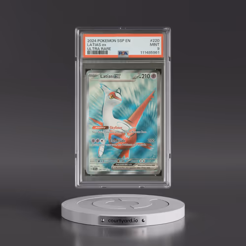 2024 Pokémon Ssp EN-Surging Sparks #220 Latias EX - Holo Ultra Rare (PSA 9 MINT)