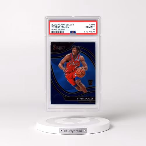 2020 Panini Select #280 Tyrese Maxey - Blue Retail (PSA 10 GEM MINT)
