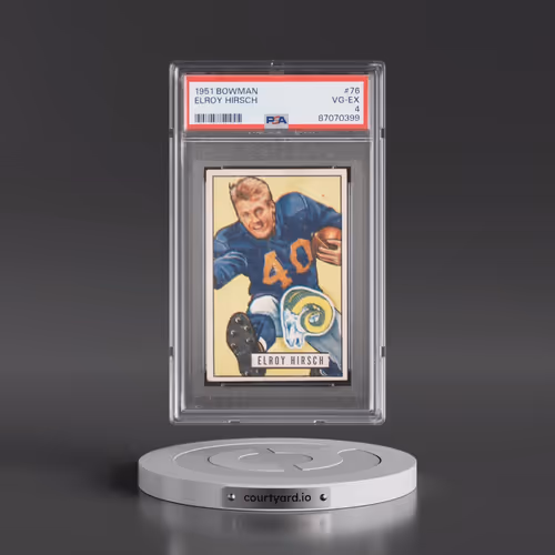 1951 Bowman #76 Elroy Hirsch (PSA 4 VG-EX)