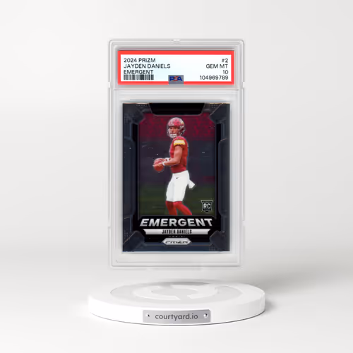 2024 Panini Prizm Emergent #2 Jayden Daniels (PSA 10 GEM MINT)