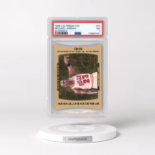 1996 Upper Deck Predictor Scoring #P2 Michael Jordan - Scoring 2 (PSA 7 NM)