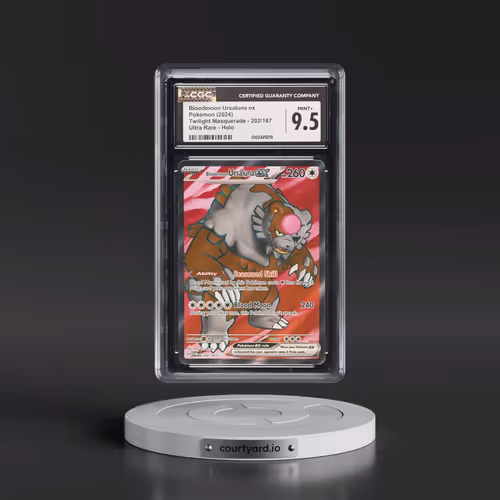 2024 Pokémon Twm EN-Twilight Masquerade #202 Bloodmoon Ursaluna EX - Holo Ultra Rare (CGC 9.5 MINT+)