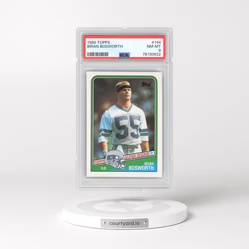 1988 Topps #144 Brian Bosworth (PSA 8 NM-MT)