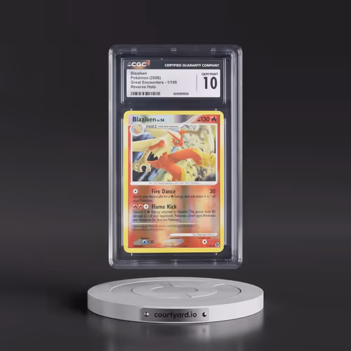 2008 Great Encounters #1/106 Blaziken - Reverse Holo (CGC 10 GEM MINT)
