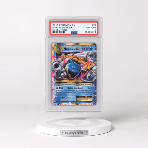 2016 Pokémon XY Evolutions #22 M Blastoise EX - Holo (PSA 8 NM-MT)