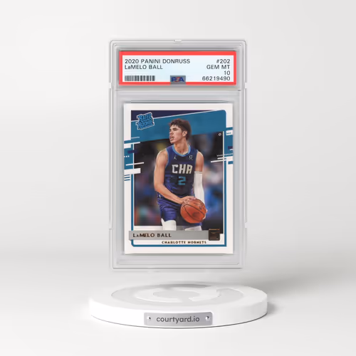 2020 Panini Donruss #202 LaMelo Ball (PSA 10 GEM MINT)