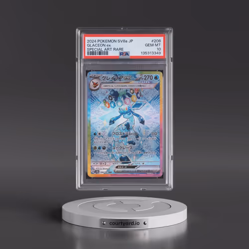 2024 Pokémon Sv8a-Terastal Fest EX #206 Glaceon EX - Holo Special Art Rare (PSA 10 GEM MINT)