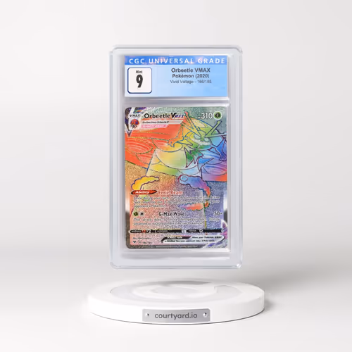2020 Vivid Voltage #186/185 Orbeetle VMAX - Rainbow Rare Holo (CGC 9 MINT)