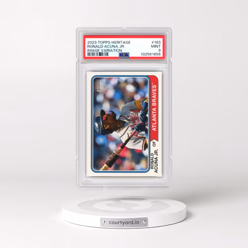 2023 Topps Heritage #183 Ronald Acuna Jr. - Image Variation (PSA 9 MINT)