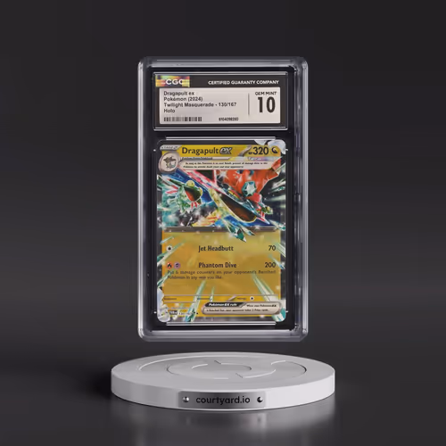 2024 Pokémon Twm EN-Twilight Masquerade #130 Dragapult EX - Holo (CGC 10 GEM MINT)