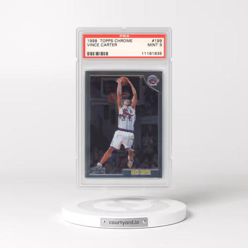 1998 Topps Chrome #199 Vince Carter (PSA 9 MINT)