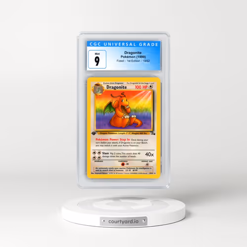 1999 Fossil #19/62 Dragonite - 1st Edition 1st Edition (CGC 9 MINT)