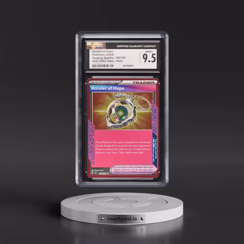 2024 Surging Sparks - SSP EN #162/191 Amulet of Hope - ACE SPEC Rare Holo (CGC 9.5 MINT+)
