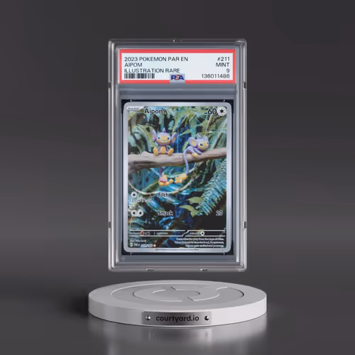 2023 Pokémon Par EN-Paradox Rift #211 Aipom - Illustration Rare (PSA 9 MINT)