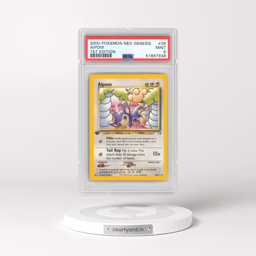 2000 Pokémon Neo Genesis #26 Aipom - 1st Edition (PSA 9 MINT)