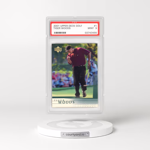 2001 Upper Deck Golf #1 Tiger Woods (PSA 9 MINT)