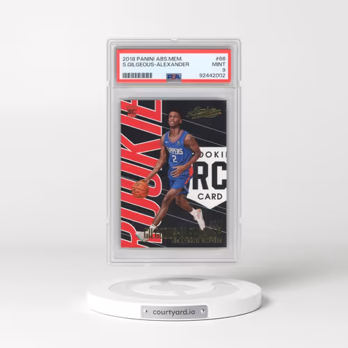 2018 Panini Absolute Memorabilia #66 Shai Gilgeous-Alexander (PSA 9 MINT)